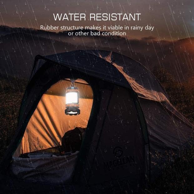 Camping Lantern Rechargeable , Alpswolf Camping Flashlight 4000 Capacity, 6 Modes, IPX4 Waterproof, Led Lantern for Camping, Hiking, Outdoor Recreations Orange 2 Pack