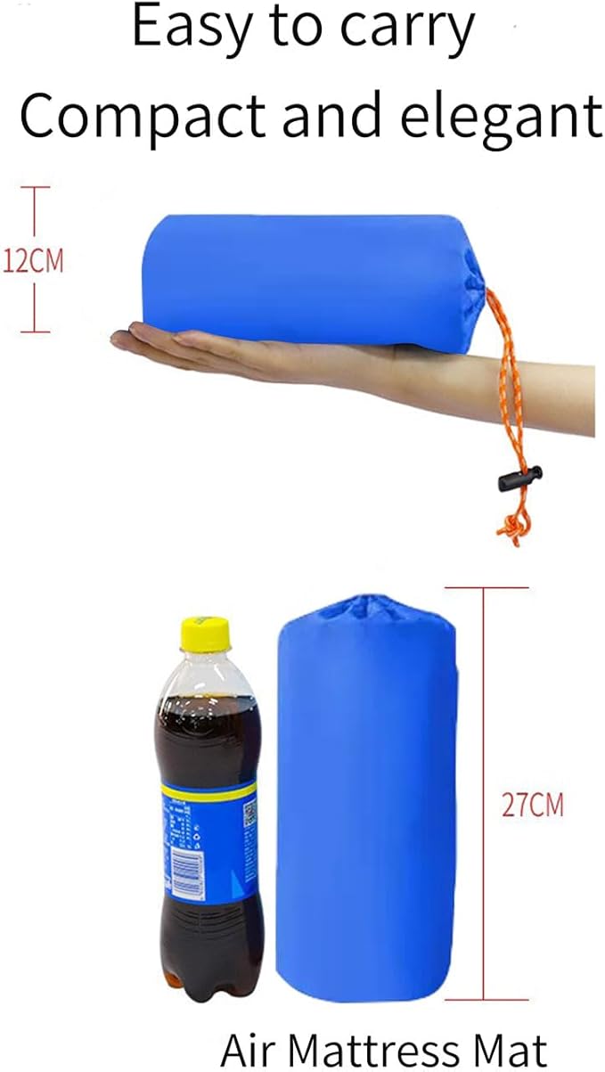 Camping Sleeping pad, Foot Inflatable, Ultra-Light Camping pad with Pillow Built-in Foot Pump Inflatable Sleeping pad, Compact for Camping Backpacking Hiking Travel Travel and Other Occasions