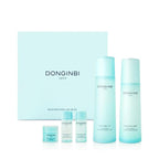 Donginbi Hydra Bounce Skin Care Set - Hydrating Toner(5.07 floz), Korean Red Ginseng Essence(4.4 floz), Firming Cream, and Face Moisturizer with Hyaluronic Acid, Korean Skin Care Gifts for Women
