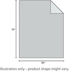 puredown® Soft Feather Down Throw Blanket Lightweight Packable Couch Throw for Indoor and Outdoor Use, 50"X70",Lavender