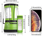 LE LED Camping Lantern Rechargeable, 600LM, Detachable Flashlight, Camping Essentials, Perfect Lantern Flashlight for Hurricane Emergency, Hiking, Fishing and More, USB Cable and Car Charger Included