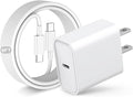 USB C Fast Charger for iPhone 17 Pro Max/Air/16 Plus/16e/15,iPad Pro 13/12.9/11 inch,iPad Air 13/11 inch/5th/4th,iPad 10th,iPad mini 7/6th,20W Type C Charger Fast Charging Block & 6FT USB C to C Cable