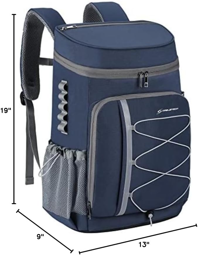 Maelstrom Cooler Backpack - 35/50 Can Insulated Soft Cooler Lunch Bag for Camping, Beach, Hiking & Shopping
