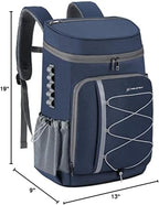 Maelstrom Cooler Backpack - 35/50 Can Insulated Soft Cooler Lunch Bag for Camping, Beach, Hiking & Shopping