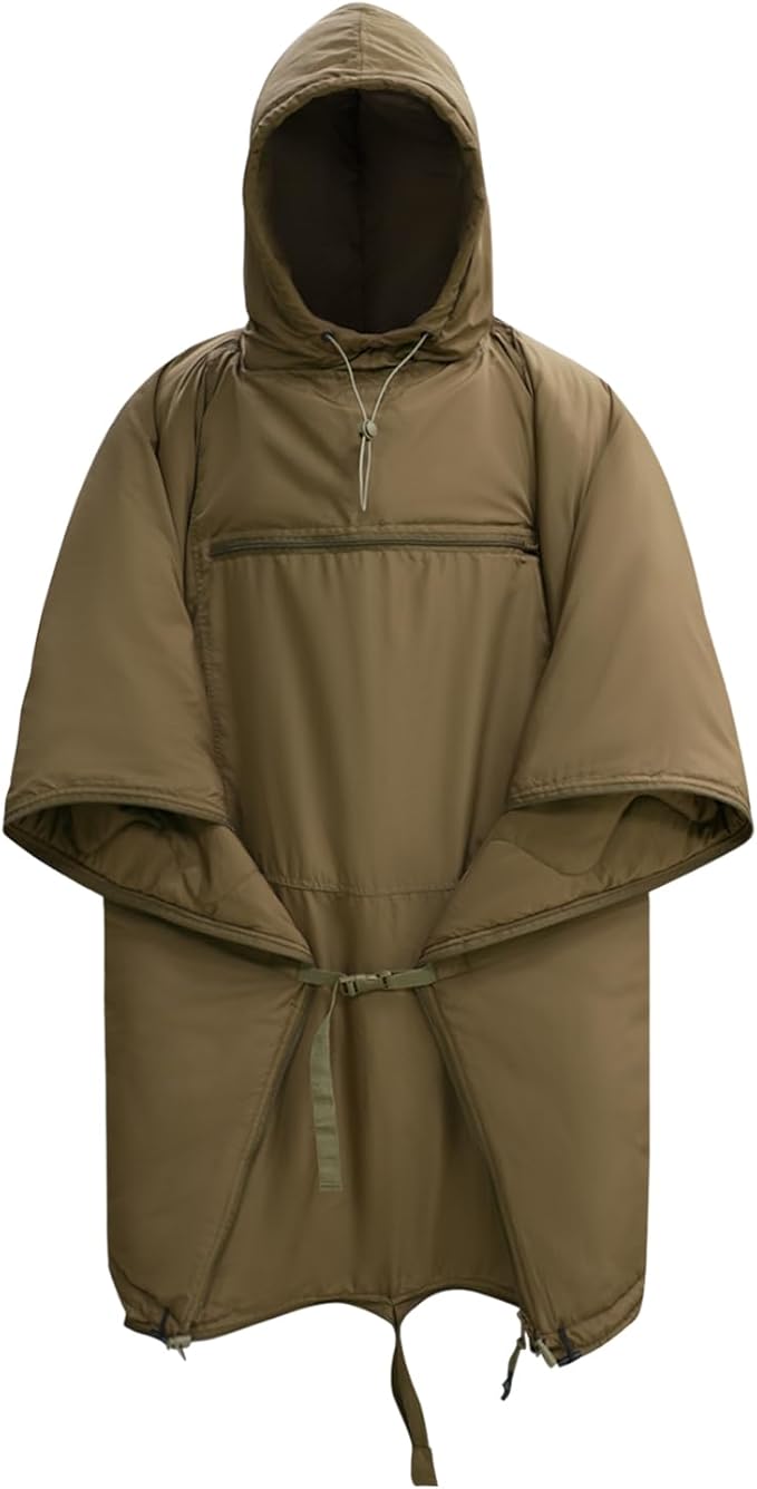 LOOGU Camo Blanket Waterproof Insulation Poncho Liner for Outdoor Camping, Hiking, Hunting, Survival, Backpacking, Picnicking