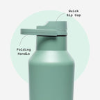 Corkcicle Classic Sport Canteen Insulated Water Bottle - Keeps Beverages Cold 25 Hours - Triple Insulated - Summer Drinkware Gift - Keeps Drinks Ice Cold - Leak-Proof Cap - 20 oz - Thyme