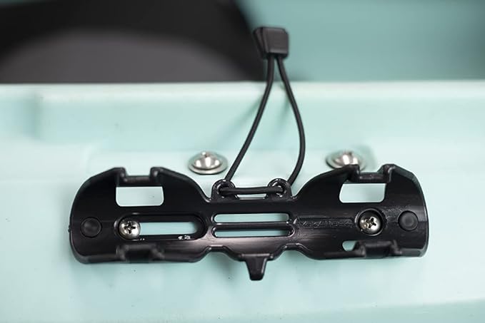 YakAttack PadLoc Kayak Paddle Holder with 2-Screw Universal Mount | Secure Paddle Clip with Two Points of Contact | Fits Standard Oar Shafts | Quiet & Durable | Kayak Accessories | Made in USA
