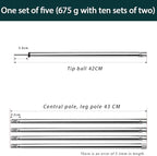 SAN Got Nomad 6.6' Telescoping Tent Poles Set of 2 - Rooftop Tents, Canopy & Awning Poles