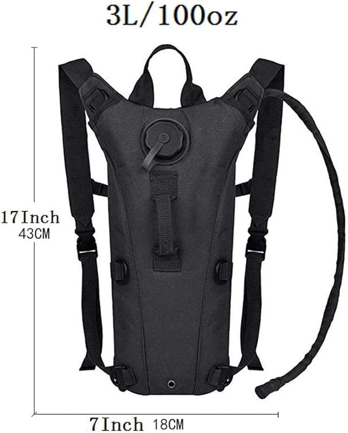 ATBP Tactical Water Hydration Pack Military 3L Water Bladder Carrier Backpack Leakproof for Running Jogging Cycling Hiking