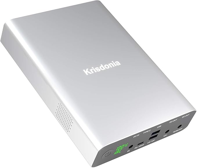 Krisdonia USB C Power Bank 64000mAh Emergency Portable Charger 100W PD3.0 Laptop External Battery for Laptop, MacBook Pro, Dell XPS, Lenovo and More