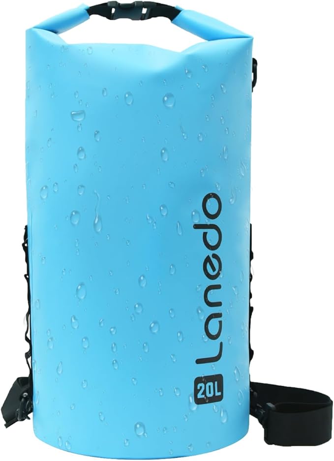 20L/30L Dry Bag Large Waterproof Bag Roll-Top Heavy Duty Fishing Duffel Bag with Durable Straps for Kayaking Paddle boarding Boating Rafting Fishing