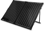 Renogy 100 Watt 12 Volt Portable Solar Panel for Power Station, Foldable 100W Solar Panel Suitcase with Adjustable Kickstand, Solar Charger for RV Camping Off Grid System,Black