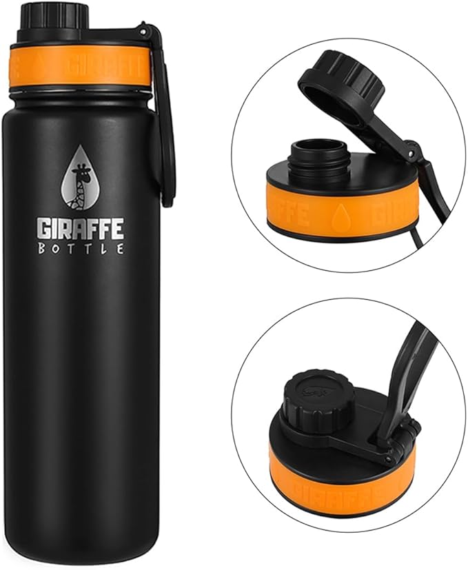 Journey Hydration System, Insulated Stainless Steel Bottle, 36 inch / 91 cm Journey Straw, with Neoprene Bottle Carrier