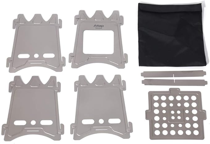 Lightweight Portable backpack stoves for hiking Titanium Wood Stove - Ultralight and Compact Stove for Backpacking, Camping, and Survival-for Wood Burning Camping solo stove