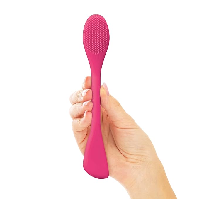 Plum Beauty Facial Skin Scrubber Set – Removes Dirt, Opens Pores, Exfoliates Skin, Wall Suction Back