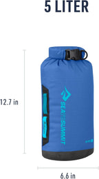 Sea to Summit Big River Dry Bag, Heavy-Duty Dry Storage, 5 Liter, Surf Blue