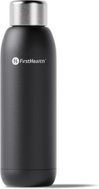 FIRSTHEALTH UV Self Cleaning and Water Purifying Bottle -18 Ounce Insulated Rechargeable Stainless-Steel Tumbler, Reusable, Kills 99.9% of Germs, Bacteria. Keeps Hot for 12-HR or Cold for 24-HR
