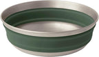 Sea to Summit Detour Stainless Steel Collapsible Bowl, Medium (22 fl oz), Laurel Wreath Green