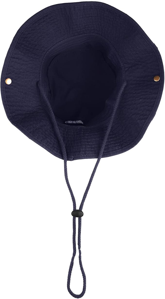 Wide Brim Hiking Fishing Safari Boonie Bucket Hats 100% Cotton UV Sun Protection for Men Women Outdoor Activities