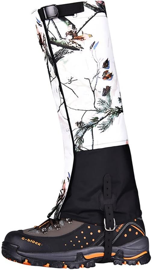 Camouflage Hiking Gaiters,Snake Gaiters For Men, Boot Gators Waterproof Shoe Leg Covers for Walking Climbing Hunting Trip