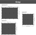 KALINCO Tent Tarp, Picnic Mat Camping Tarp Tent Hammock Tarp, pu Waterproof Camping tarp Tent Rain Fly Picnic Mat Survival Shelter Sunshade