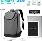FUTURE AESTHETICS Business Smart Backpack Waterproof for women,men,Fight Approved Durable Backpack suitable as overnight and travel backpack (Grey)