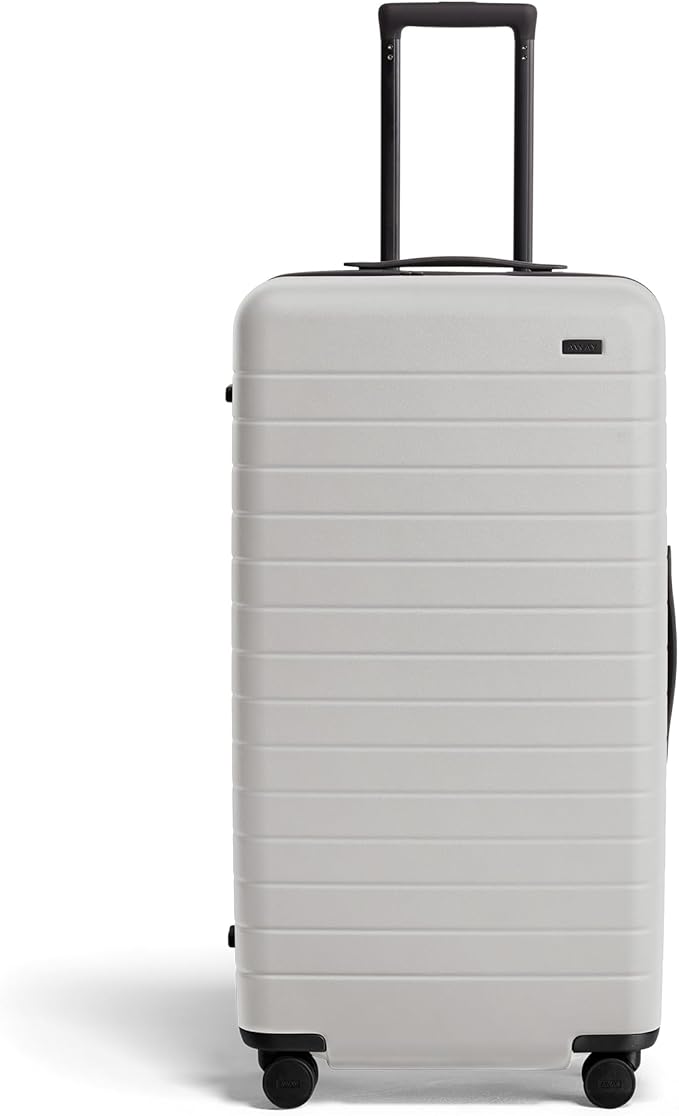 Away Large Trunk Luggage, 31 Inch Hardside Suitcase with Spinner Wheels, Lightweight & Durable, TSA Lock, Ideal for Long Trips, Cloud Gray
