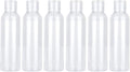 OUNONA 6pcs 120ml Flip-top Travel Bottles Refillable Toiletries Containers for Shampoo Lotion Cosmetic Dispenser Lightweight Portable