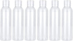 ORFOFE 6pcs 120ml Flip-top Refillable Travel Bottles, Empty Shampoo and Toiletries Containers for Bathroom and Cosmetic Use