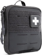 MY MEDIC Everyday Carry First Aid Kit - Emergency Survival Essentials, Medical Supplies & Accessories Bag for Travel Car, Home, Boat, Camper or Backpack - Gray