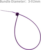 XINGO 1000 PCS Purple Zip Ties 12 Inch, 60 LBS Tensile Strength, Self-Locking Nylon Plastic Nylon PA66 Wire Ties for Indoor and Outdoor Use