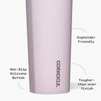 Corkcicle Classic Canteen Insulated Water Bottle - Stainless Steel Reusable Tumbler - Triple Insulated - Keeps Drinks Cold 25 Hours or Hot 12 Hours - Cupholder Friendly - Powder Puff - 25 oz