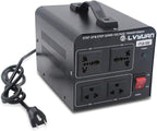 Cantonape Voltage Transformer Converter 1000 Watt Step Up/Down Convert from 110-120 Volt to 220-240 Volt and from 220-240 Volt to 110-120 Volt with 2 US Outlets, 2 Universal Outlets