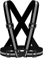 High Visibility Reflective Vest Safety Vest Running Reflective Gear Adjustable Reflective Vest for Walking,Jogging,Hiking,Night Cycling