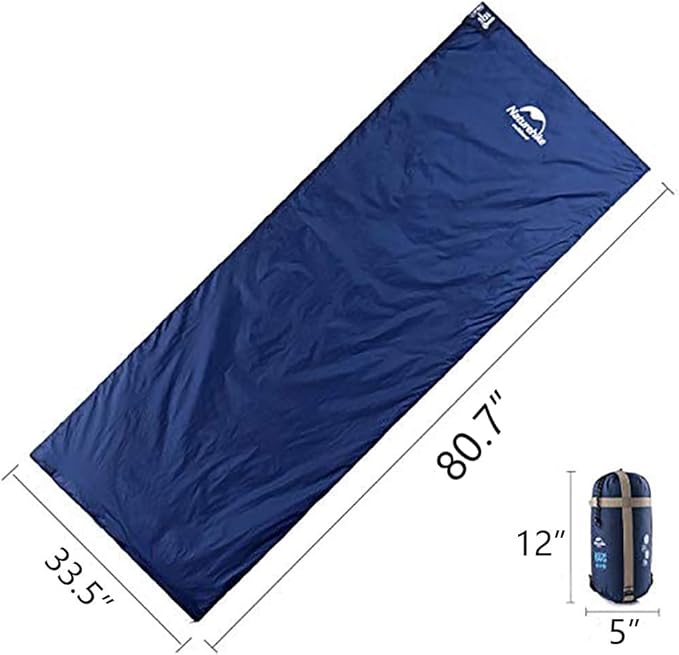 Naturehike Lightweight Compact Sleeping Bag, Envelope Ultralight Backpacking Sleeping Bag Portable, Waterproof, Comfort with Compression Sack for Cold&Warm, Camping, Traveling, Hiking