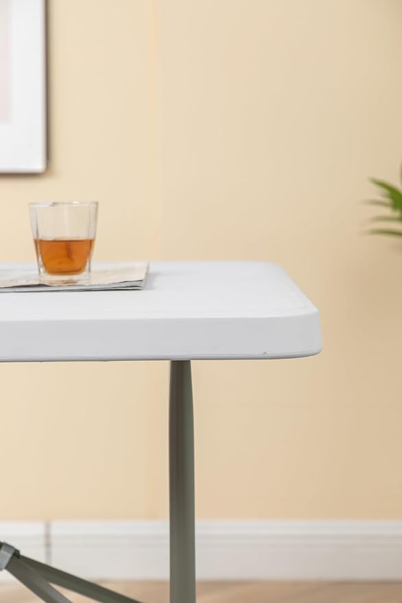 BTEXPERT Set of 2, Event Folding Utility Table 6 Foot 72"x 29.5" Heavy Duty Portable Indoor Outdoor Picnic Camping Office Home Party Wedding Tailgating White