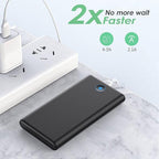 [2-Pack] Portable Charger Power Bank 20000mAh,Ultra Slim Fast Charging Battery Pack with Dual USB Outputs,Travel Essential Portable Phone Charger for iPhone 17/16/15/14/13/12/X,Galaxy S24, Android etc