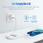 iPhone Charger Fast Charging[Apple MFi Certified] 5pack 3/3/6/6/10FT Long Lightning Cable High Speed Data Sync Cord Compatible with 14/13/12/11 Pro Max/XS MAX/XR/XS/X/8/7/Plus/6S/6/SE/5S&More