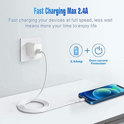 iPhone Charger Fast Charging[Apple MFi Certified] 5pack 3/3/6/6/10FT Long Lightning Cable High Speed Data Sync Cord Compatible with 14/13/12/11 Pro Max/XS MAX/XR/XS/X/8/7/Plus/6S/6/SE/5S&More