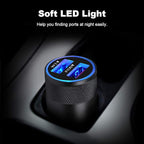 Fast Car Charger, Quick Charging 5.4A/30W Phone USB Adapter Rapid Plug 2 Port Cigarette Lighter Auto Charger Flush Compatible Samsung, Tablet, iPhone, iPad, LG, Automobile