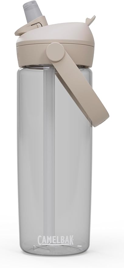 CamelBak Thrive Flip Straw Tritan Renew Water Bottle Clear, 20oz