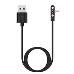RuenTech Smart Watch Chargers, Magnetic Universal Charger, Charging Pin Spacing 2.54mm/4mm/7.62mm, Compatible for SmartWatch (Black, 2.54mm)