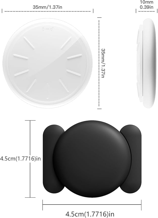 Tracker Device for Vehicles,GPS Car Tracker,No Monthly Fee Car Locator Tracker Work with Apple Find My(iOS Only),Mini Hidden Car Tracker with Magnetic Case - (Black,1PCS)