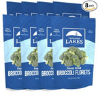 Thousand Lakes Freeze Dried Vegetables - Broccoli Florets 8-pack 0.6 ounces (4.8 ounces total) | 100% Florets - No Stems | No Salt Added