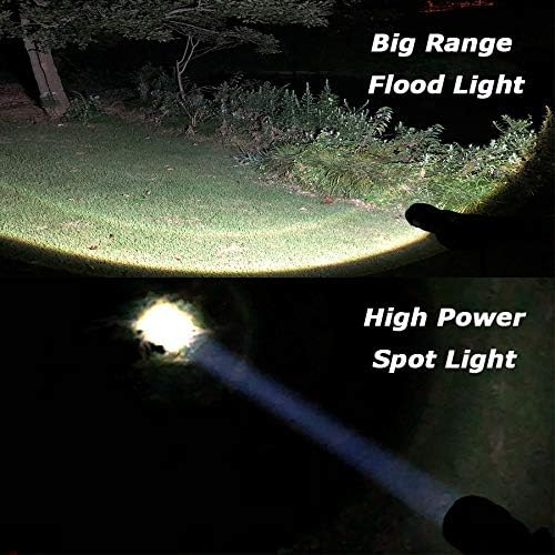 8 Pack LED Emergency Handheld Flashlight, Adjustable Focus, Water Resistant with 5 Modes, Best Tactical Torch for Hurricane, Camping, Dog Walking