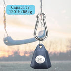 10PCS Carabiner Clip 304 Stainless Steel Heavy Duty Spring Snap Hook M4 1.57 Inch Small Keychain for Keys Swing Set Camping Fishing Hammock