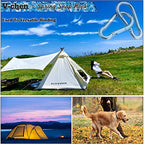 Carabiner 4 Inch Spring Snap Hook, 770LBS Holding Capacity Spring Clips Link Buckle for Hammock, Heavy Duty Steel Carabiner Clip 20pcs M10 3/8'' for Hammock Swing Fitness Camping Hiking