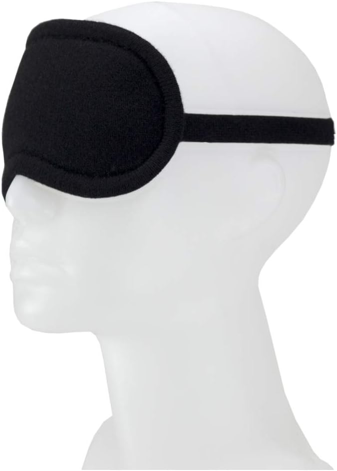 Jet&Bo 100% Pure Cashmere Eye Mask Black in Gift Box