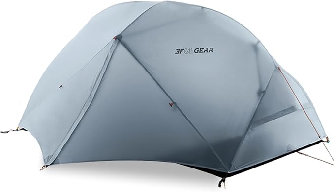 3FULGEAR Backpacking Tent, Floating Cloud 2 Easy Setup 2 Person 3/4 Season Ultralight Tents Waterproof Windproof Double Layer Lightweight Outdoor Tent for Camping, Hiking, Hunting, Survival