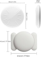 Car GPS Tracking for Vehicles, 2PCS Real Time GPS Tracker for Car Work with Find My (iOS Only),Hidden Mini GPS Tracker Device, No Monthly Fee (White Tracker, White Magnetic Case)